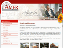 Tablet Screenshot of pflegeheime-amer.de